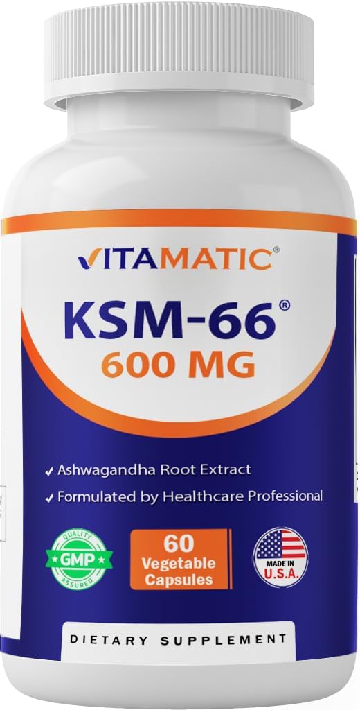 Vitamatic KSM-66 Ashwagandha Root Extract + Bioperine